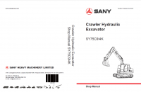 repair manual Sany Crawler Hydraulic Excavator SY75C9I4K Shop Manual