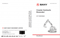 repair manual Sany Crawler Hydraulic Excavator SY135C9I4K Shop Manual PDF