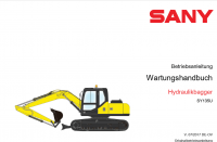 repair manual Sany Crawler Hydraulic Excavator SY135U Maintenance Manual PDF