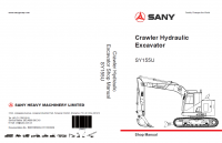 repair manual Sany Crawler Hydraulic Excavator SY155U Shop Manual PDF