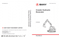 repair manual Sany Crawler Hydraulic Excavator SY215CA14K Shop Manual PDF