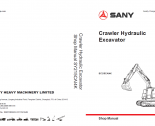 repair manual Sany Crawler Hydraulic Excavator SY215CA14K Shop Manual PDF