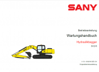 repair manual Sany Crawler Hydraulic Excavator SY215 Maintenance Manual PDF