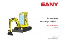 repair manual Sany SY18C Hydraulic Excavator Maintennce Manual PDF