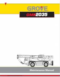 repair manual Grove Truck Crane GMK 2035 Maintenance Manual PDF