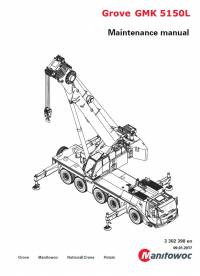 repair manual Grove Truck Crane GMK 5150L Maintenance Manual PDF