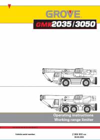 repair manual Grove Truck Crane GMK 2035/3050 Operating Instructions Working Range Limiter PDF