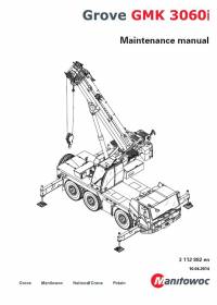 repair manual Grove Truck Crane GMK 3060i Maintenance Manual PDF