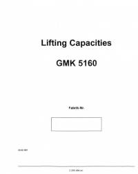 repair manual Grove Truck Crane GMK 5160 Lifting Capacities PDF Manual