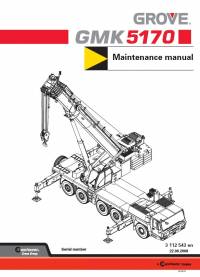 repair manual Grove Truck Crane GMK 5170 Maintenance Manual PDF
