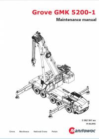 repair manual Grove Truck Crane GMK 5200-1 Maintenance Manual PDF
