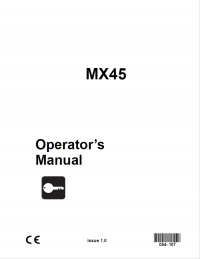 repair manual Komatsu Crawler Excavator MX45 Operators Manual PDF