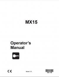 repair manual Komatsu Crawler Excavator MX15 Operations Manual PDF