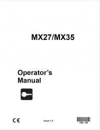 repair manual Komatsu Crawler Excavator MX27, MX35 Operators Manual PDF