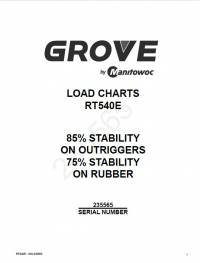 repair manual Grove Crane RT540E Set of PDF Manuals