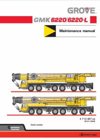 repair manual Grove Truck Crane GMK 6220/6220-L Maintenance Manual PDF