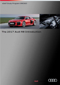 repair manual AUDI R8 2016-2018 Factory Service Manual