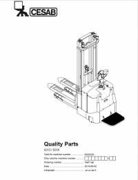 spare parts catalog Cesab Warehouse S313, S316 Quality Parts Manual PDF