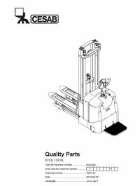 spare parts catalog Cesab Warehouse S313L, S316L Quality Parts Manual PDF