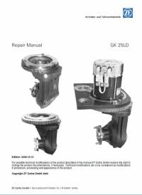 repair manual ZF Transmission GK 25LD Repair Manual PDF