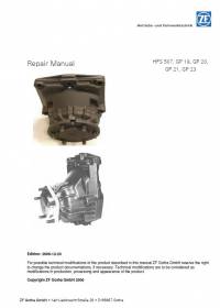 repair manual ZF Transmissions HFS507, GP18, GP20, GP21, GP23 Repair Manual PDF