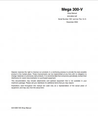 repair manual Daewoo Doosan Wheel Loader Mega 300-V Shop Manual PDF