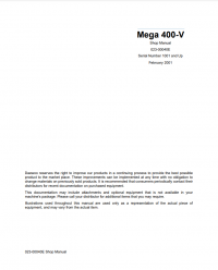 repair manual Daewoo Wheel Loader Mega 400-V Shop Manual PDF