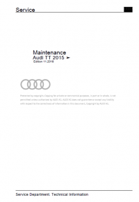 repair manual AUDI TT 2015-2020 Factory Service Manual