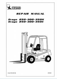 repair manual Cesab Forklifts IC Range Drago 250, 300, 350 H/E Series Repair Manual PDF