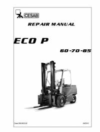 repair manual Cesab Forklifts Eco P 60-70-85 Repair Manual PDF