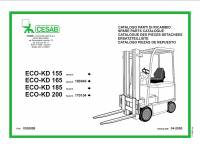 spare parts catalog Cesab Forklifts ECO-KD 155, 165, 185, 200 Spare Parts Catalog PDF