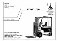 spare parts catalog Cesab Forklifts ECO/KL 350 Spare Parts Catalog PDF