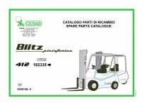 spare parts catalog Cesab Forklifts Blitz 412 Spare Parts Catalog PDF