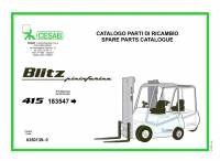 spare parts catalog Cesab Forklifts Blitz 415 Spare Parts Catalog PDF