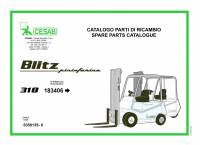 spare parts catalog Cesab Forklifts Blitz 318 Spare Parts Catalog PDF