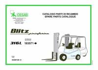 spare parts catalog Cesab Forklifts Blitz 316L Spare Parts Catalog PDF
