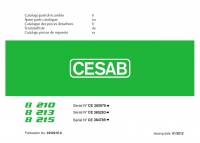 spare parts catalog Cesab Forklifts B210, B213, B215 Spare Parts Catalog PDF