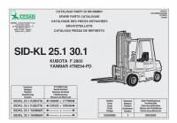 spare parts catalog Cesab Forklifts IC Range SID-KL 25.1, 30.1 Spare Parts Catalog PDF