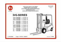 spare parts catalog Cesab Forklifts IC Range D/G-Series Spare Parts Catalog PDF
