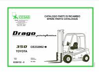 repair manual Cesab Forklifts IC Range Drago 350 Spare Parts Catalog PDF
