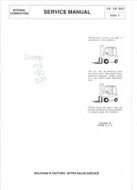 repair manual Cesab Forklifts IC Range Drago 150, 180, 200 Service Manual PDF