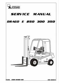 repair manual Cesab Forklifts IC Range Drago 250, 300, 350 E Series Service Manual PDF