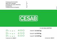 spare parts catalog Cesab Forklifts IC Range Drago 400, 450, 500 Spare Parts Catalog PDF