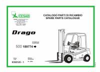 spare parts catalog Cesab Forklifts IC Range Drago 500 Spare Parts Catalog PDF