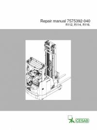 repair manual Cesab Reachtrucks R112, R114, R116 Repair Manual PDF