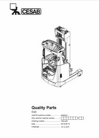 spare parts catalog Cesab Reachtrucks R320 Quality Parts Manual PDF