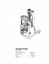 spare parts catalog Cesab Reachtrucks R314, R316 Quality Parts Manual PDF