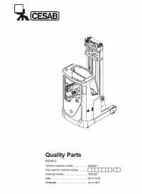 spare parts catalog Cesab Reachtrucks R314CC Quality Parts Manual PDF