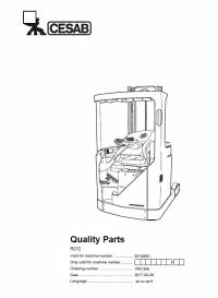 spare parts catalog Cesab Reachtruck R212 Quality Parts Manual PDF