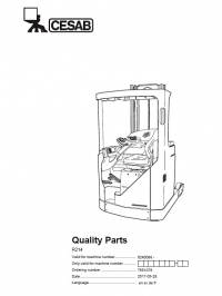 spare parts catalog Cesab Reachtruck R214 Quality Parts Manual PDF